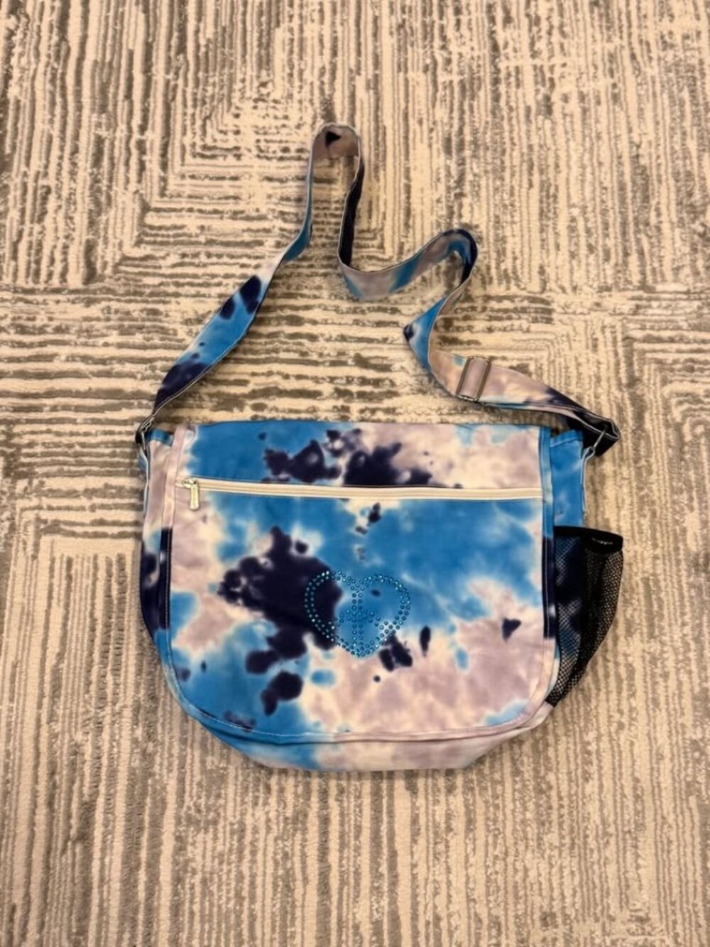 Undee Bandz girls tie dyed messenger bag